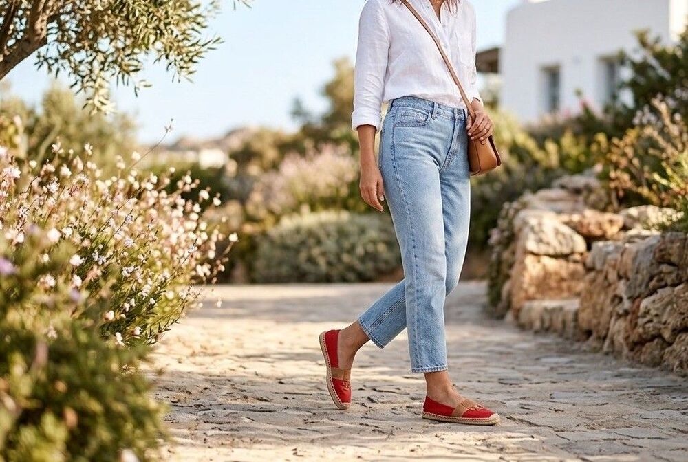 Tory burch  Espadrille  Jamie two tone red canyon /tan size us 8